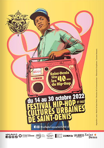 Affiche Festival Hip-Hop Cultures Urbaines de Saint Denis