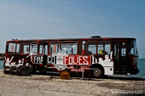 Francos La Rochelle 2013 - Le bus presse - Photo : Marylène Eytier