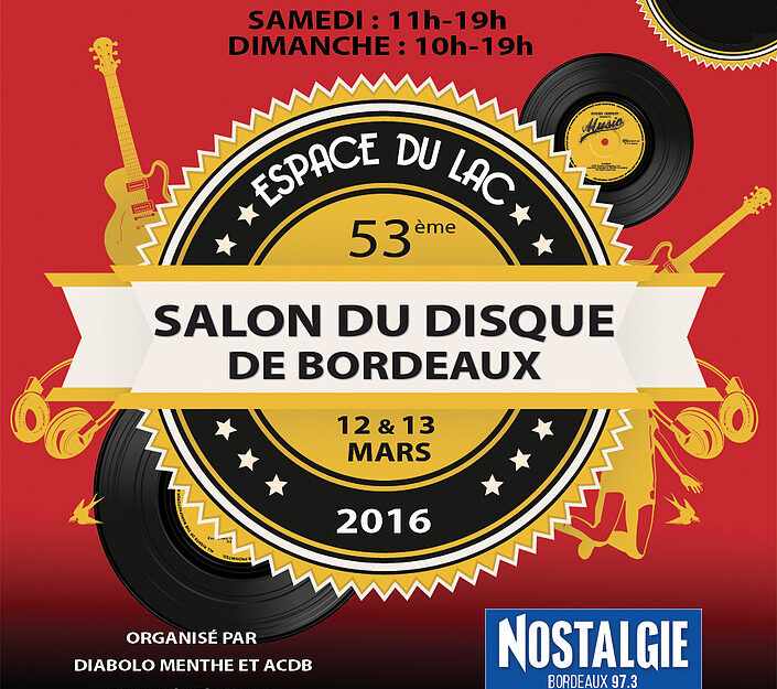 53ème SALON INTERNATIONAL DU DISQUE DE BORDEAUX
