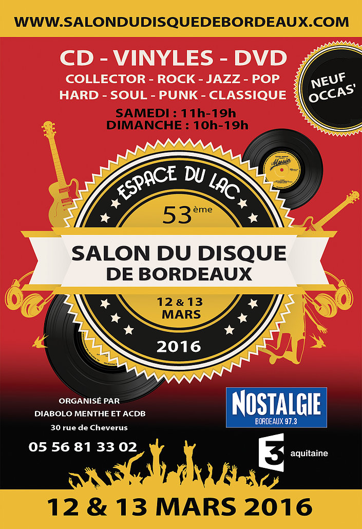 53ème SALON INTERNATIONAL DU DISQUE DE BORDEAUX