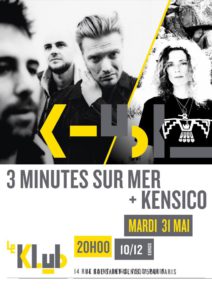 3 MINUTES SUR MER AU KLUB (PARIS) - Longueur d'Ondes