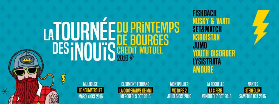 Tournée 2016 des Inouis
