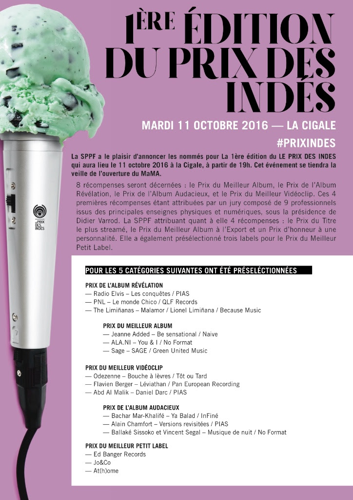 LE PRIX DES INDES, Annonce des nommés - Longueur d'Ondes