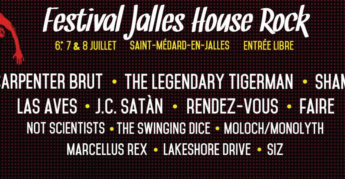Programmation Festival Jalles House Rock 2017 sur Longueur d'Ondes