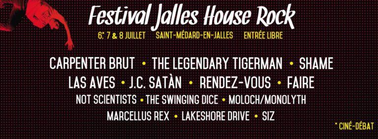 Programmation Festival Jalles House Rock 2017 sur Longueur d'Ondes