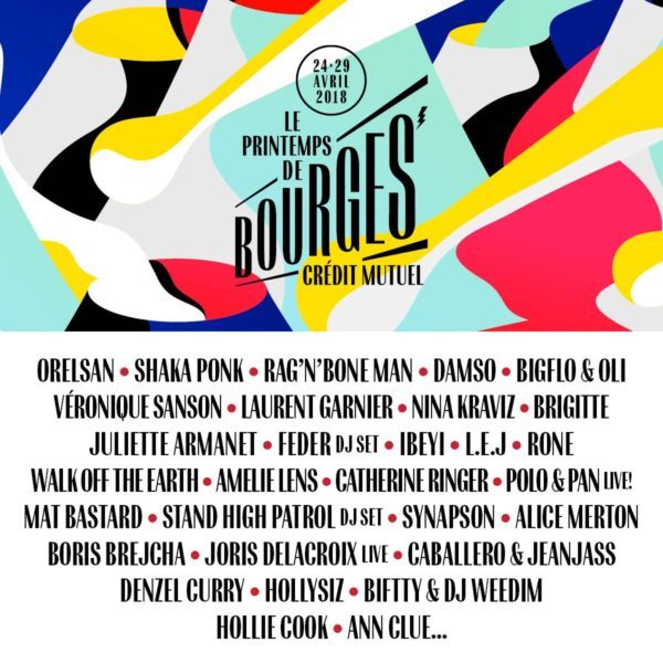 Affiche printemps de bourges 2018 jeu concours