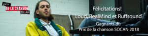 Le rappeur Québécois Loud gagne le prix de la chanson SOCAN