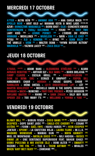 Programmation complète du MaMa Festival